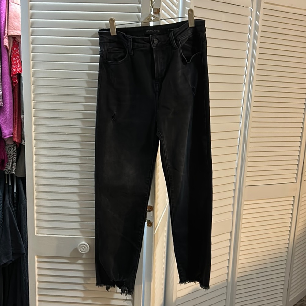 Kendall & Kylie The Icon High Rise Straight Leg Jeans